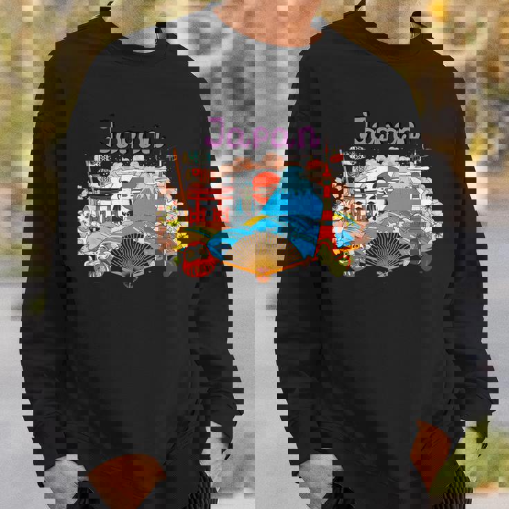 I Love Japan Nature & Culture Tokyo Japan Graphic スウェットシャツ 彼への贈り物