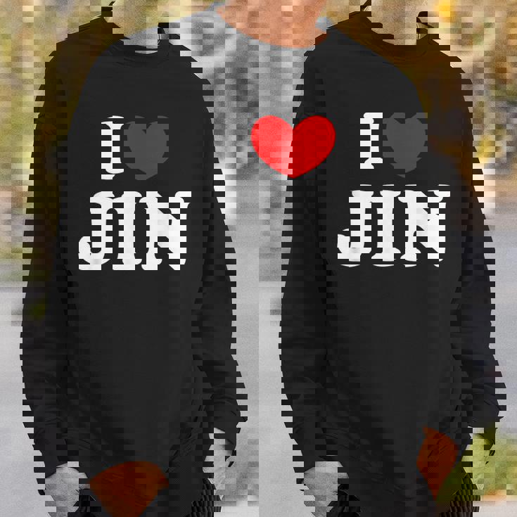 I Love Jin 私は愛する Jin スウェットシャツ 彼への贈り物