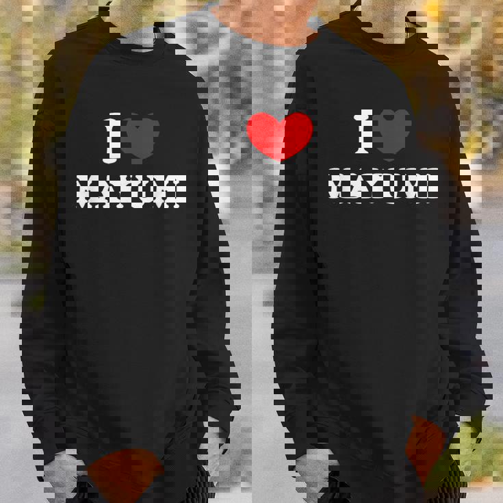 I Love Mayumi 私は愛する Mayumi スウェットシャツ 彼への贈り物