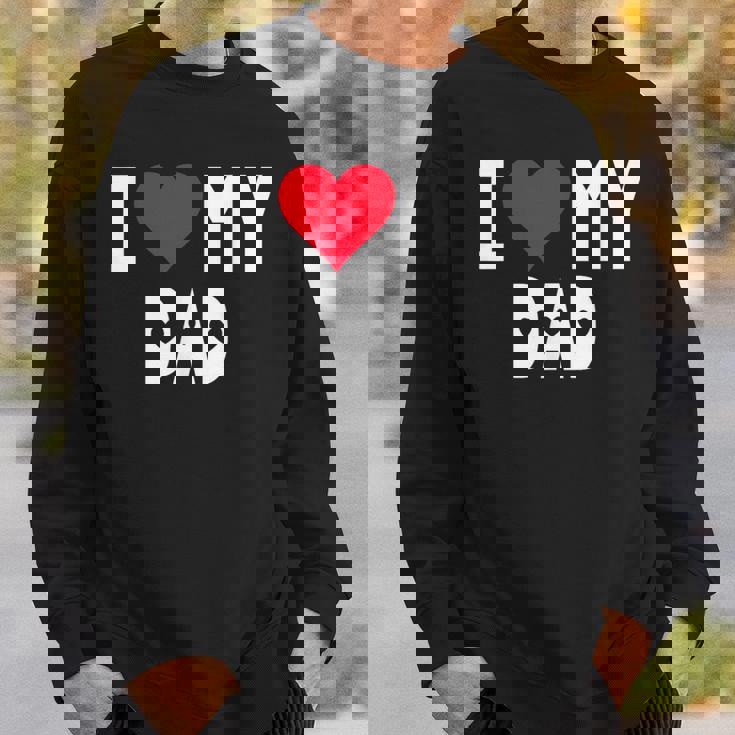 I Love My Dad シャツ I Heart Dad Love Dad スウェットシャツ 彼への贈り物