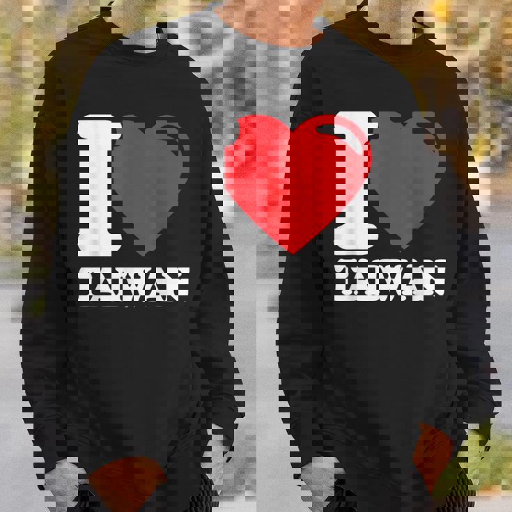 I Love Taiwan 台北国旗 ハートトラベル 台湾製品 スウェットシャツ 彼への贈り物