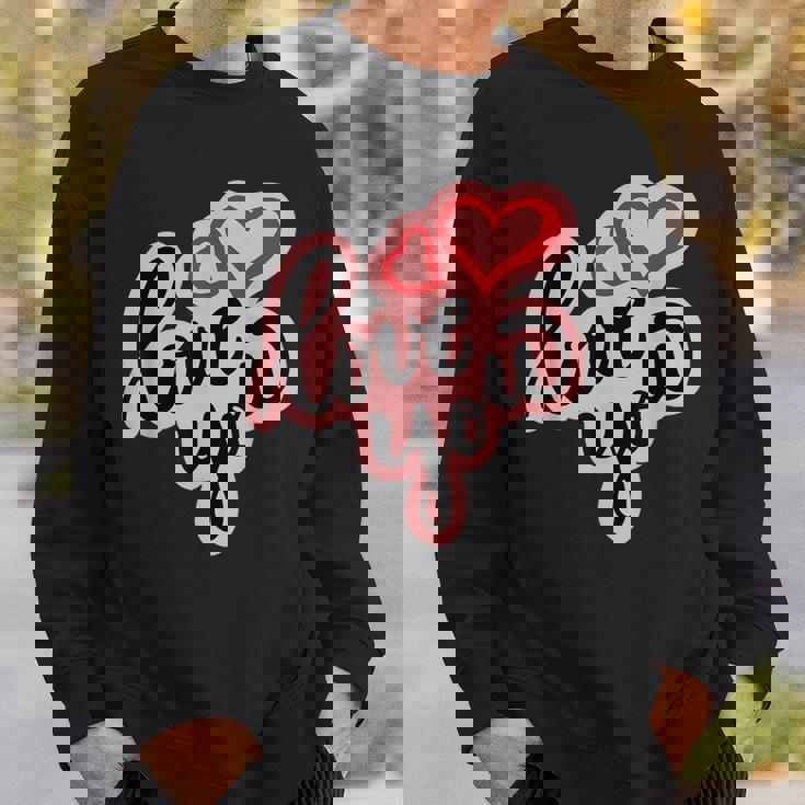 Love You Heart バレンタインデー 好きな人 パートナー 愛 スウェットシャツ 彼への贈り物