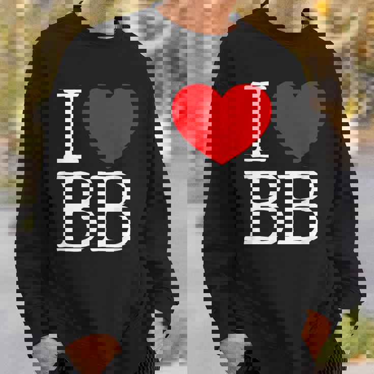 I Love ハート Bb スウェットシャツ 彼への贈り物