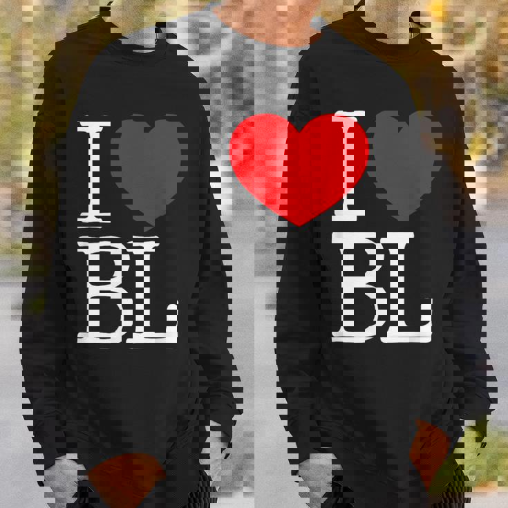 I Love ハート Bl スウェットシャツ 彼への贈り物