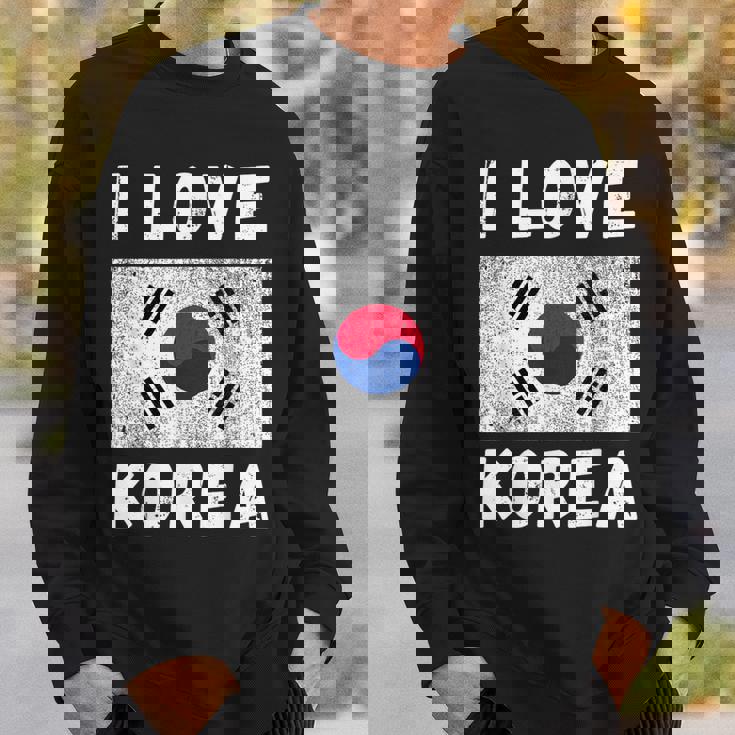 I Love 韓国 韓国 家族 旅行 お土産 スウェットシャツ 彼への贈り物