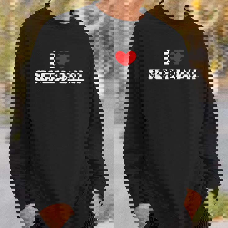 I Lovekee-Ball I Heart スキーボール スウェットシャツ 彼への贈り物