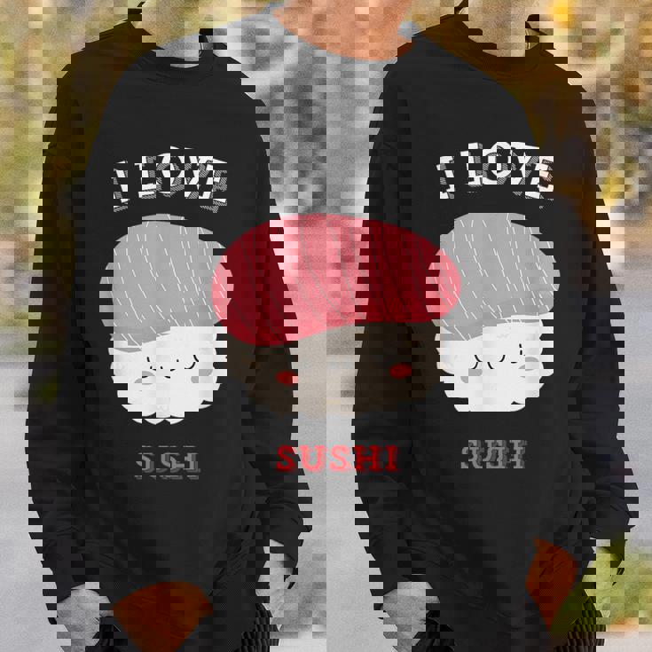 I Loveushi I Loveushi Japan Food 巻にぎり魚 スウェットシャツ 彼への贈り物