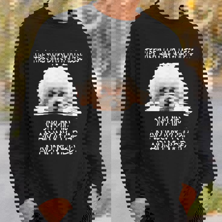 Maltese Dog Is On My Mind 面白い子犬オーナーデザイン スウェットシャツ 彼への贈り物