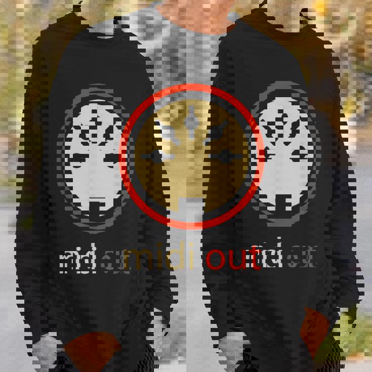 Midi Out 5極 Din オーディオシンセサイザー ヴィンテージステレオ スウェットシャツ 彼への贈り物