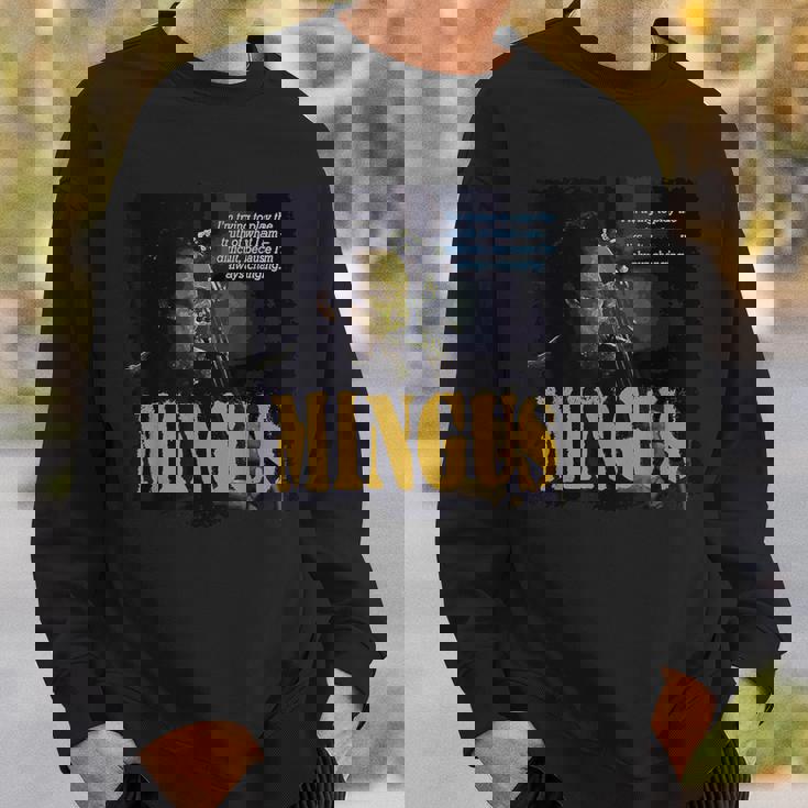 Mingus Jazz Wisdom Bassist ミュージシャン スウェットシャツ 彼への贈り物