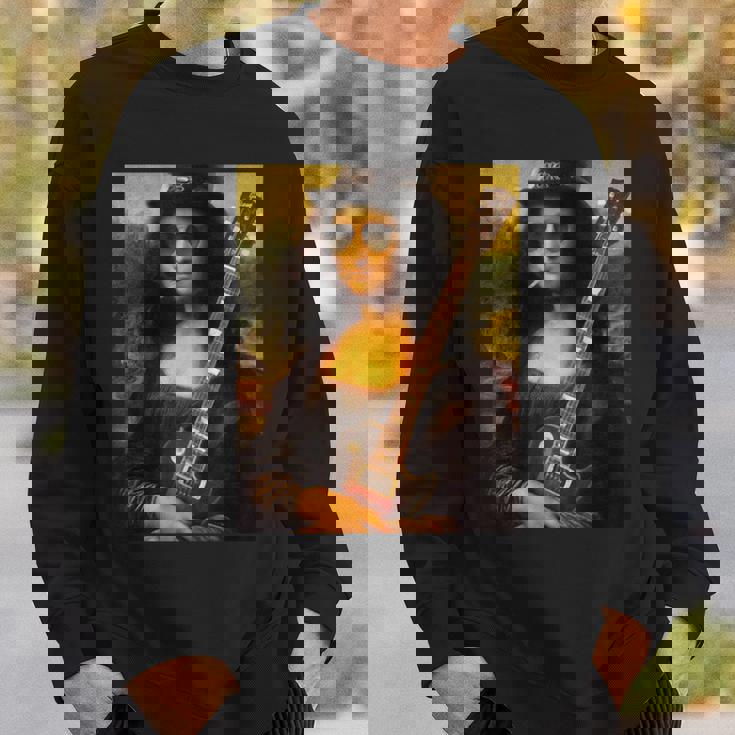 Monalisa Guitarist By Rock N Roll スウェットシャツ 彼への贈り物