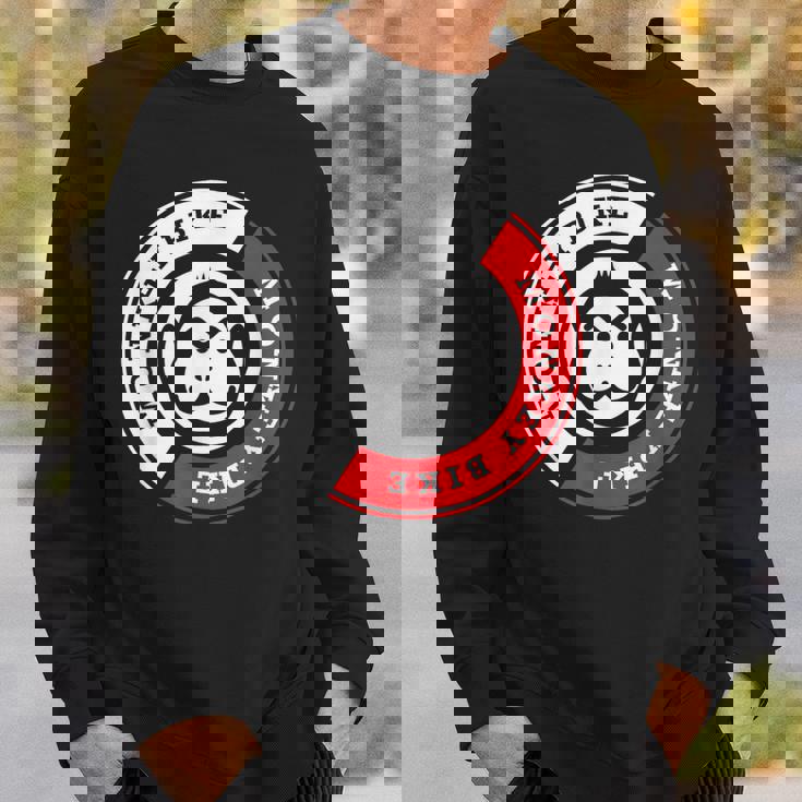 Monkey Bike レッドグラフィック スウェットシャツ 彼への贈り物