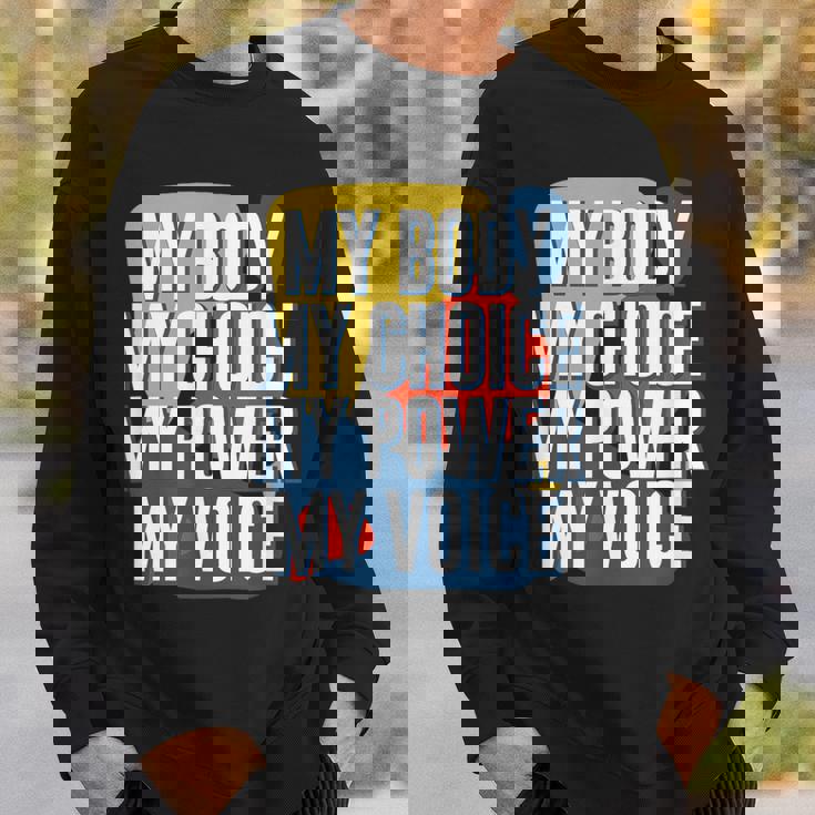 My Body Choice Power Andoice フェミニストポジティブ スウェットシャツ 彼への贈り物