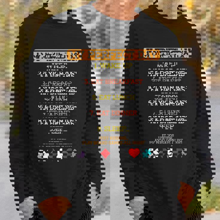 My Perfect Day ボードゲーム 恋人 ボードゲーム 面白い スウェットシャツ 彼への贈り物