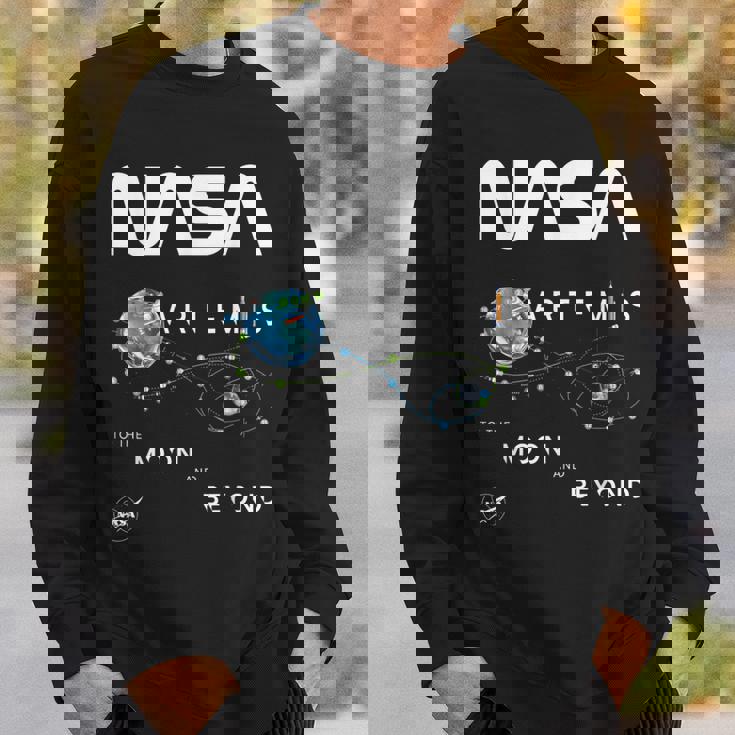 Nasa アルテミスミッション探査記章ワームロゴ スウェットシャツ 彼への贈り物