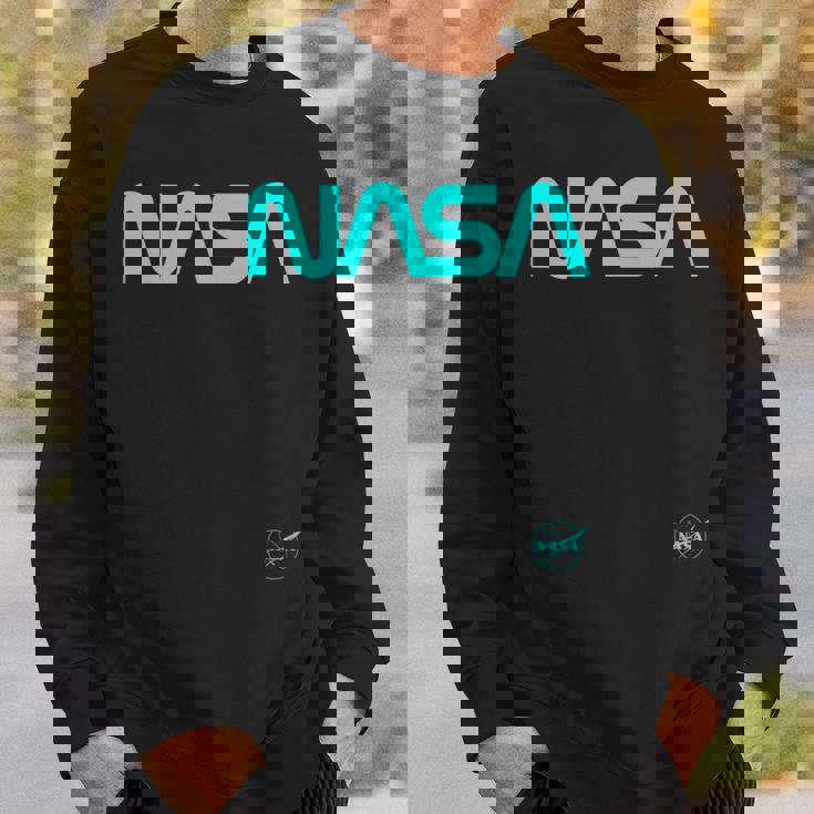 Nasaワームと記章のロゴ スウェットシャツ 彼への贈り物