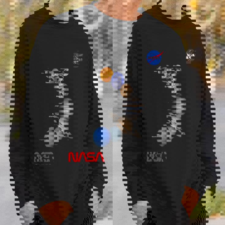 Nasa太陽系惑星ワーム記章ロゴ スウェットシャツ 彼への贈り物