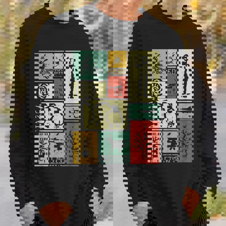 Nazca Linesナスカラインズ ペルージオグリフモンキー 宇宙飛行士 スパイダー レトロ スウェットシャツ 彼への贈り物