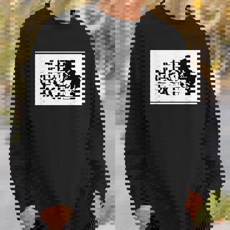 The Neko Face ザ・ネコ・フェイス『ノラネコさん』猫 ハチワレ パロディ ゆるくて かわいい 面白 イラスト スウェットシャツ 彼への贈り物