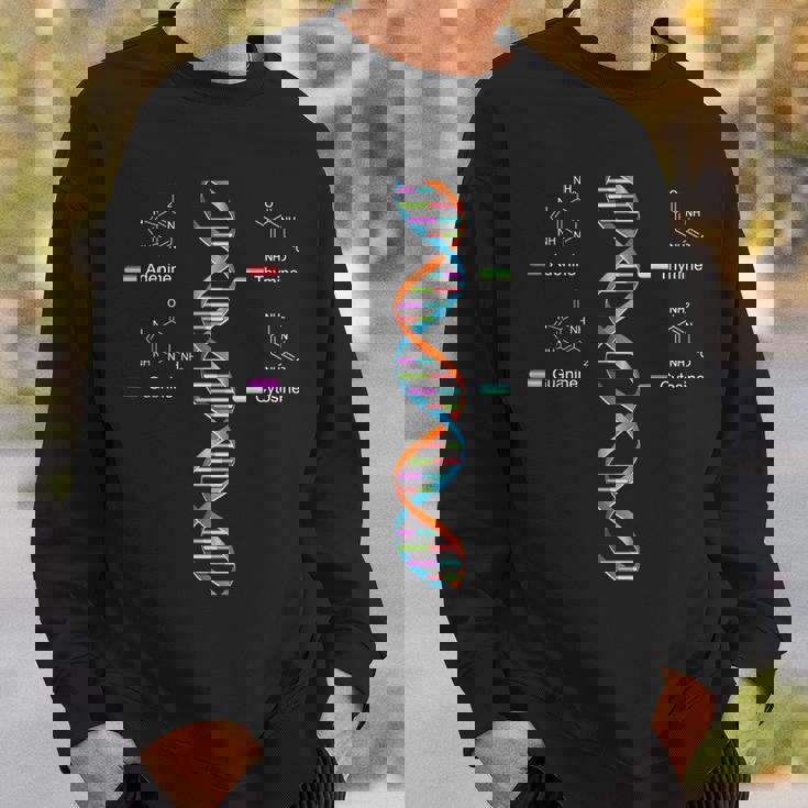 Nerdy Dna Helix 遺伝学 進化 生物学 科学教師 スウェットシャツ 彼への贈り物