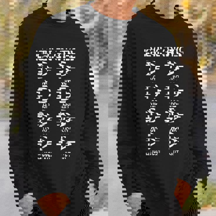 Nerdy Logic Gates コンピューター サイエンス 電気エンジニア スウェットシャツ 彼への贈り物