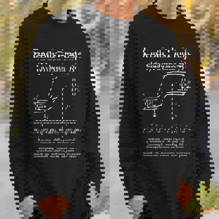 Nerdyintage ベルヌーイの原理物理数学教師 スウェットシャツ 彼への贈り物