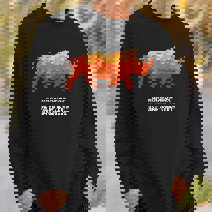 Ngorongoro タンザニア サファリ国立公園 ゲーム リザーブ サイ スウェットシャツ 彼への贈り物