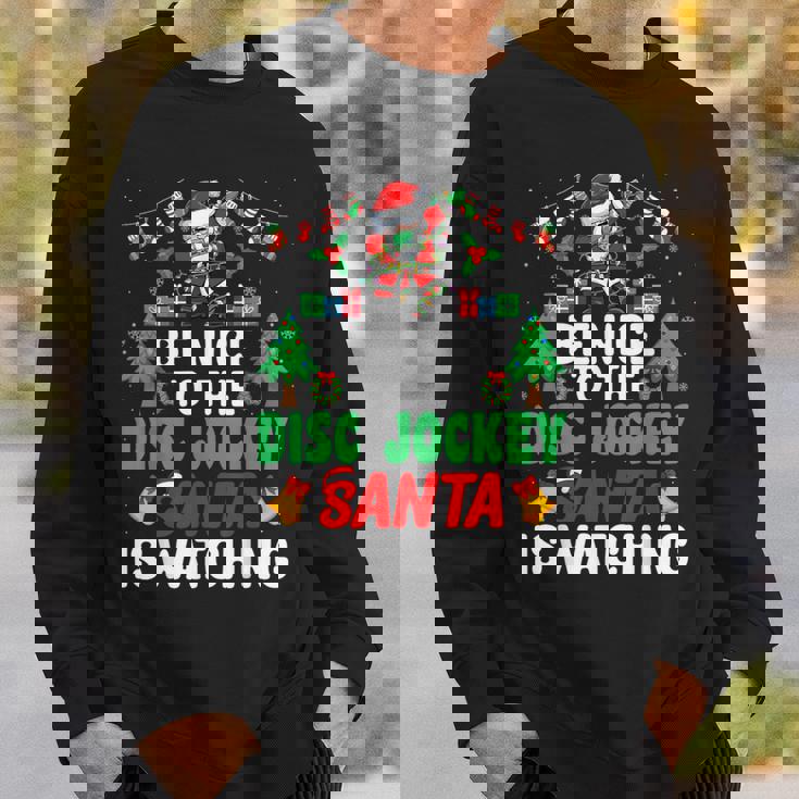 Be Nice To The Disc Jockeyanta Dj Disc Jockey Christmas スウェットシャツ 彼への贈り物