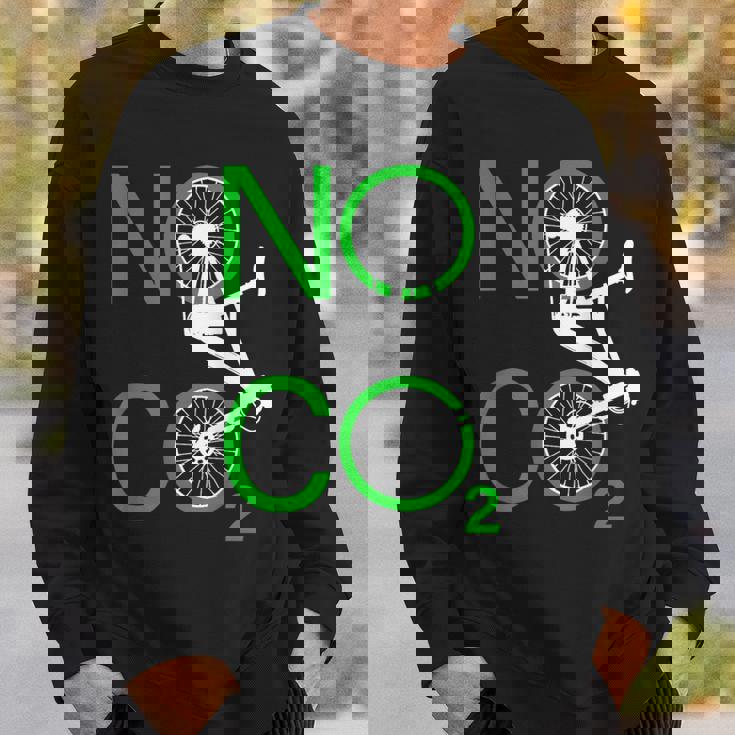 No Co2 サイクリング 気候変動対策 グリーンエネルギー Mtb スウェットシャツ 彼への贈り物