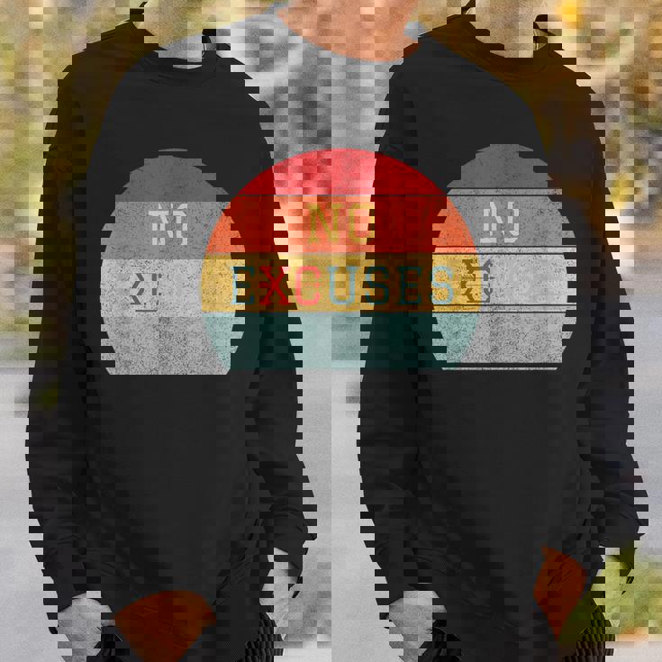 No Excuses クロスカントリー 陸上競技 ランニング スウェットシャツ 彼への贈り物