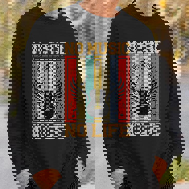 No Music No Life 音符ミュージシャン スウェットシャツ 彼への贈り物