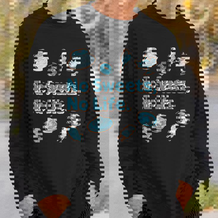 Noweetsno Life２ スイーツ 洋菓子 和菓子 別腹 カラフル かわいい メンズ レディース キッズ スウェットシャツ 彼への贈り物