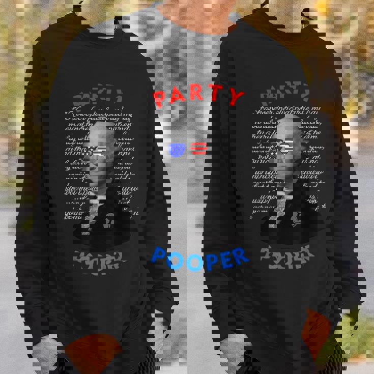 Party Pooper 面白い独立無党派投票者 7月4日 スウェットシャツ 彼への贈り物