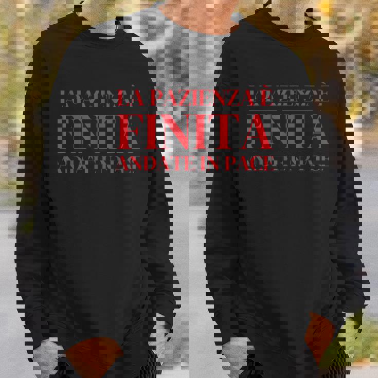 Patience Is Over Go In Peace スウェットシャツ 彼への贈り物