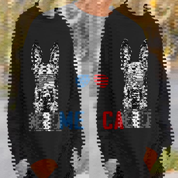 Patriotic German Shepherd Dog Merica 4Th Of July Sweatshirt Gifts for Him