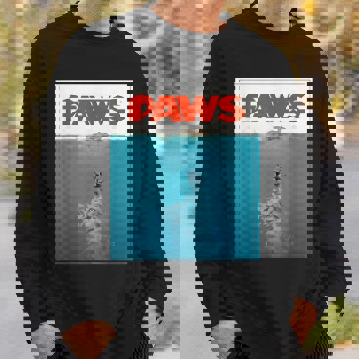 Paws Cat ファニーtシャツ、子猫映画ポスターパロディ スウェットシャツ 彼への贈り物