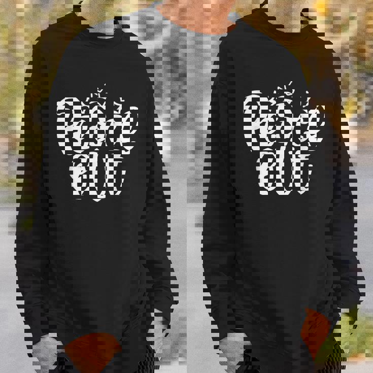 Peace Out Meme スウェットシャツ 彼への贈り物