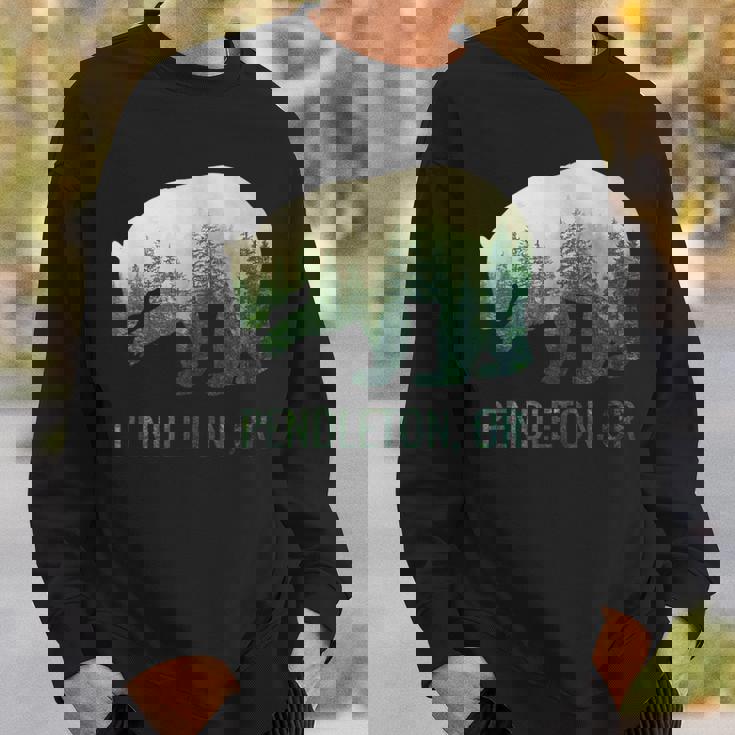 Pendleton Beartate Of Oregon Pacific Nw 野生動物 スウェットシャツ 彼への贈り物