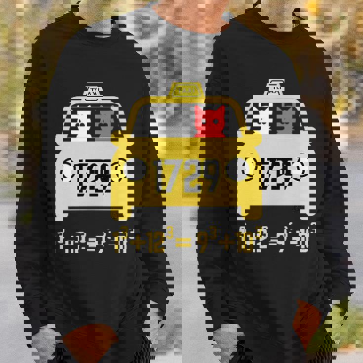 Penredpen タクシーキャット、ラマヌジャンタクシータクシー番号 1729 スウェットシャツ 彼への贈り物