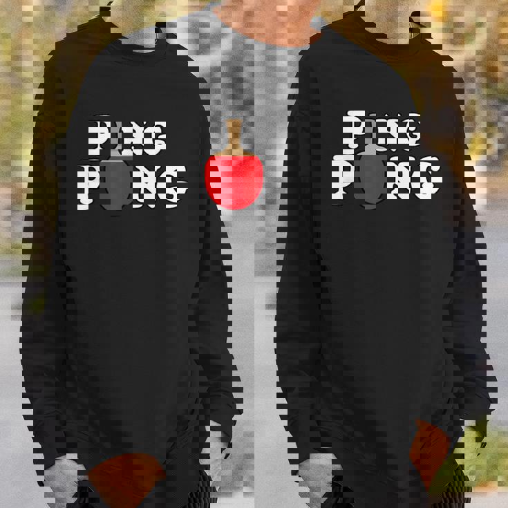 Ping Pong ピンポン卓球 おもしろレトロ スウェットシャツ 彼への贈り物