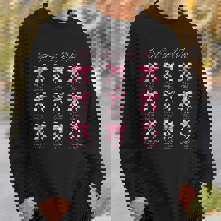 Pink Godays I Am Bibleerse コケットリボン スウェットシャツ 彼への贈り物