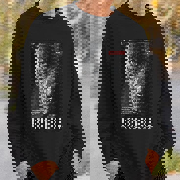 Pitbull 野生の犬テリアの肖像画 ブルドッグ 犬の飼い主 ピットブル スウェットシャツ 彼への贈り物