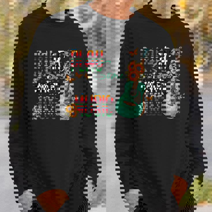 Play Meome Country Music ギターアート スウェットシャツ 彼への贈り物