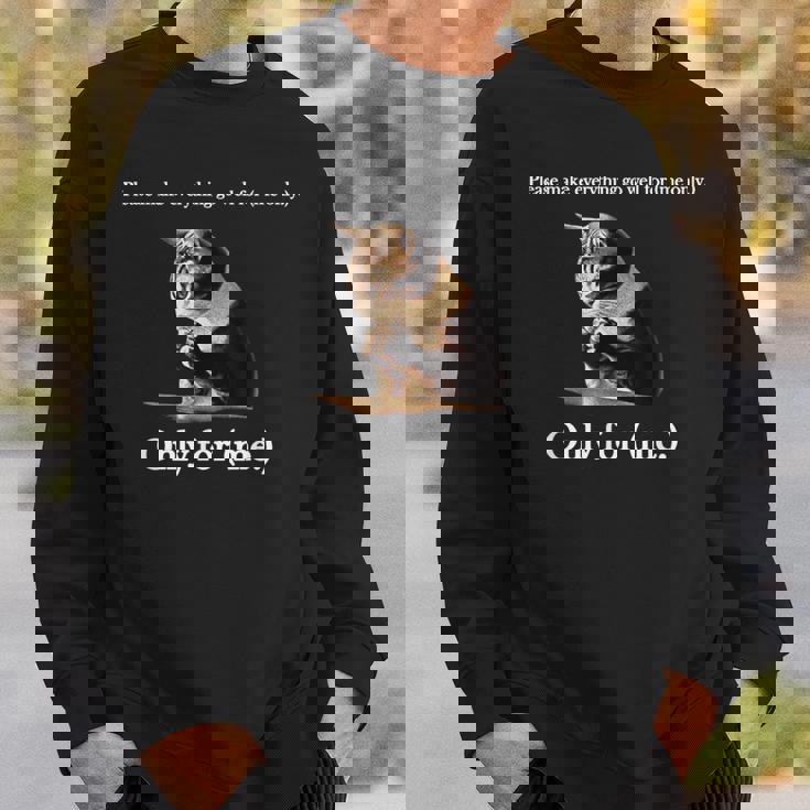 Please Make Everything Go Well For 私だけ 猫の言葉 スウェットシャツ 彼への贈り物