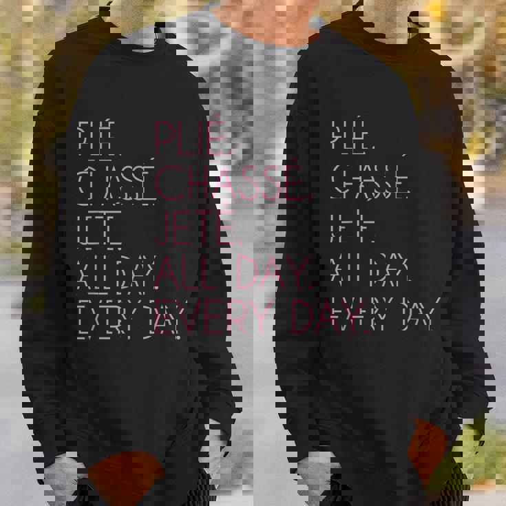 Plie Chasse Jete バレエダンシング バレリーナ バレエダンサー スウェットシャツ 彼への贈り物