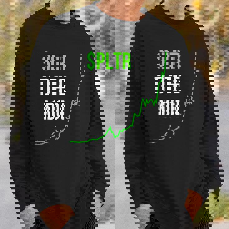 Pltr トゥザムーンストックティッカー Wsb 面白いミーム スウェットシャツ 彼への贈り物