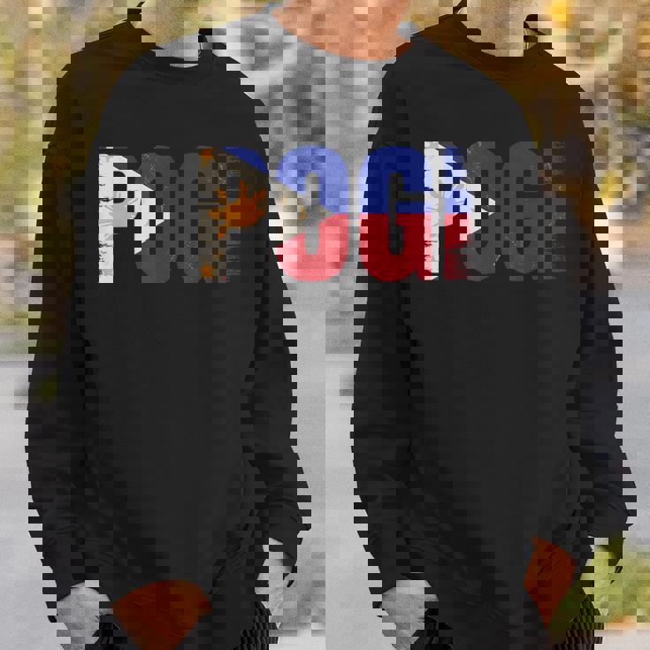 Pogi フィリピンのスラングとフィリピン国旗。 スウェットシャツ 彼への贈り物