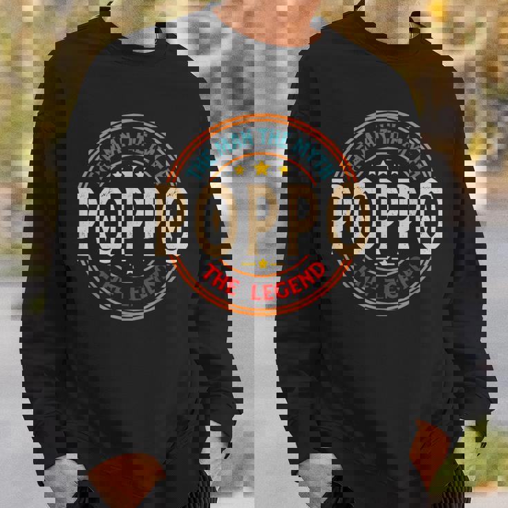 Poppo The Legend The Man Poppo Fathers Day Sweatshirt Gifts for Him