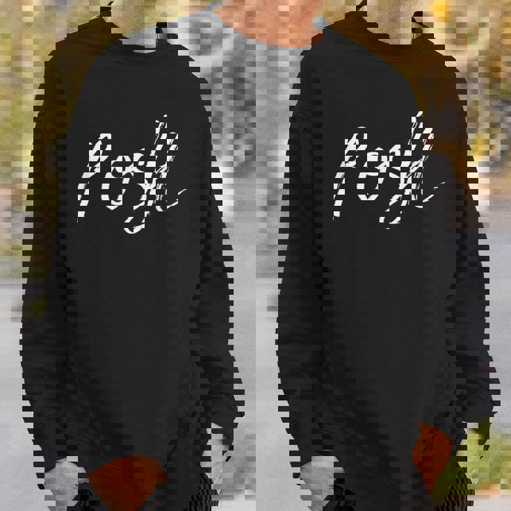 Posh Life スローガンプリント 最も上品な個人向け スウェットシャツ 彼への贈り物