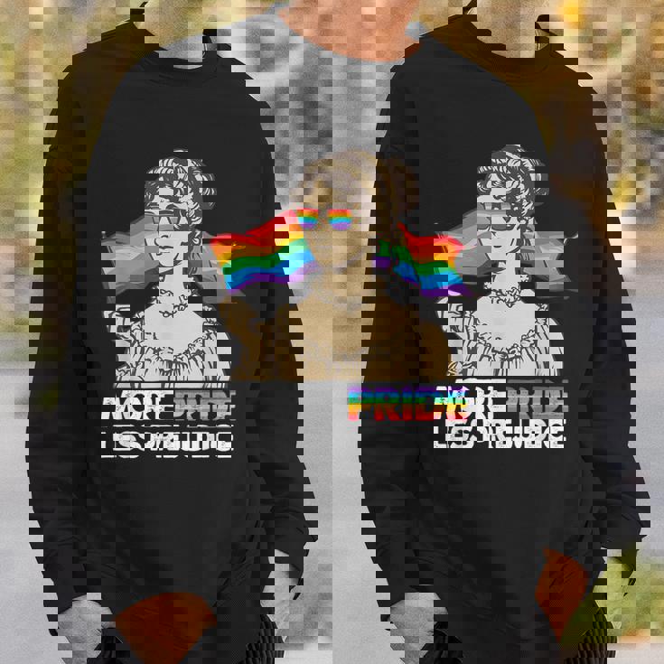 More Pride Less Prejudice Pride Month Gay Lesbian Lgbtq Ally Sweatshirt Gifts for Him